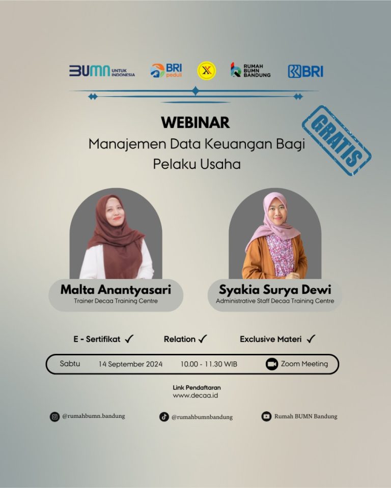 WEBINAR “Manajemen Data Keuangan Bagi Pelaku Usaha”