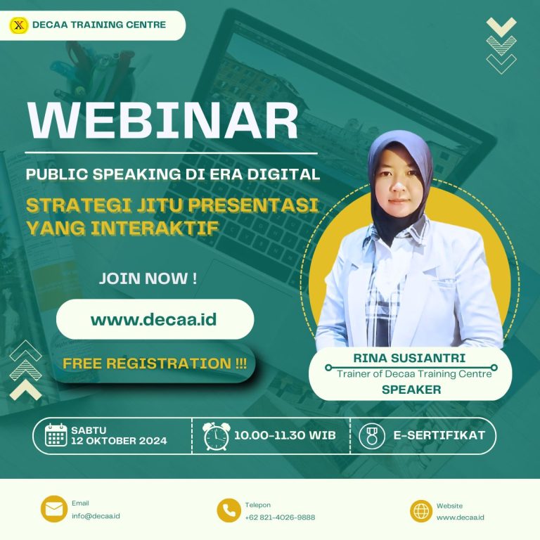 WEBINAR “Public Speaking di Era Digital: Strategi Jitu Presentasi yang Interaktif”